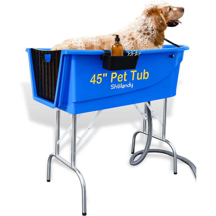 Shelandy Pet Grooming Bathtub Dog Wash Station Wayfair